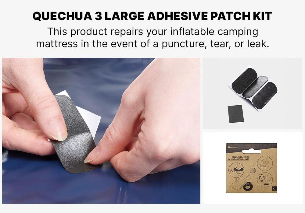 3 Large Adhesive Patch Kit - Inflatable Mattress Repair - 7Cm X 3 Cm, No Color, large image number 5
