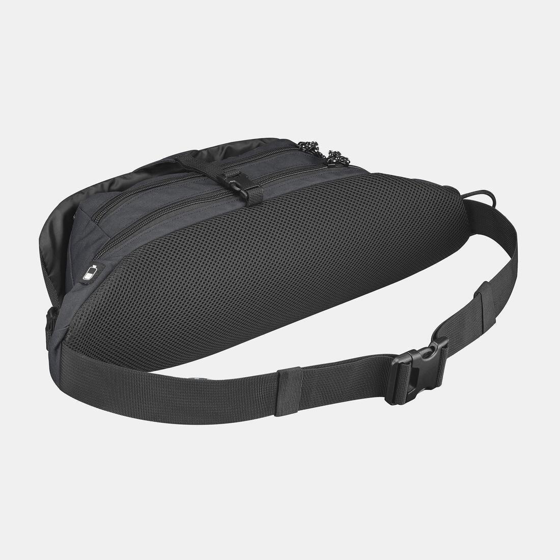 7 L Waist Bag - Travel 500, Black, No Color, large image number 5