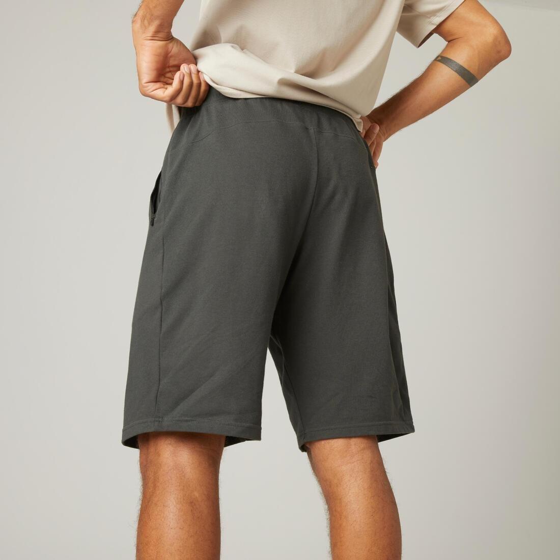 Men Fitness Shorts 500, Green, , large image number 7