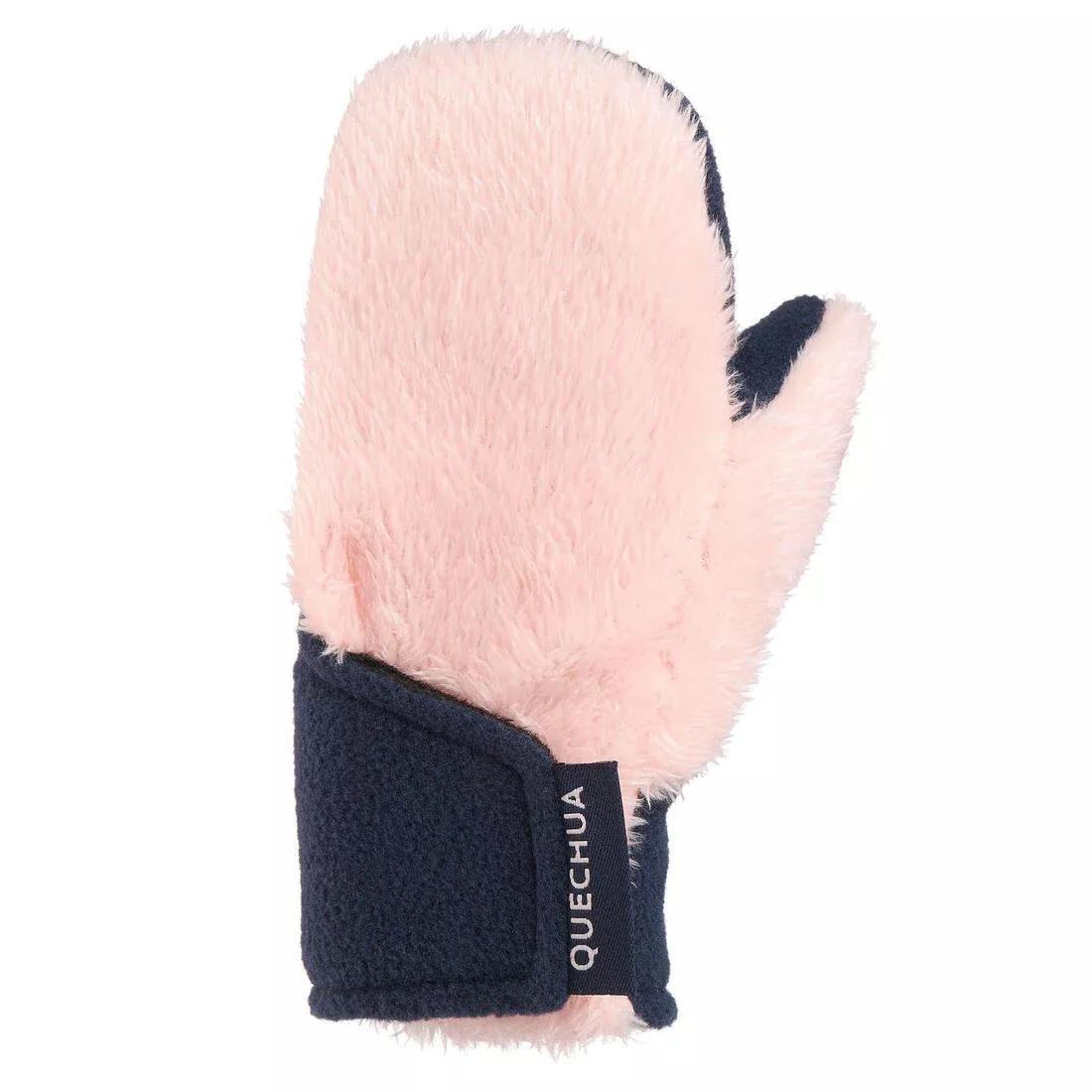 Kids Unisex Hiking Mittens - Sh100 Fleece - Aged 18 Months-4 Years, Grey, , large image number 4