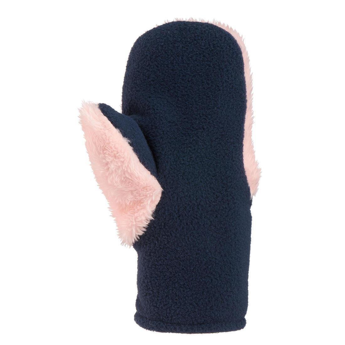 Kids Unisex Hiking Mittens - Sh100 Fleece - Aged 18 Months-4 Years, Grey, , large image number 5