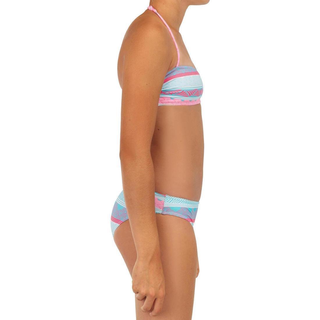 Kids Girls Two-Piece Swimsuit - Liloo 100, Multicolour, No Color, large image number 3