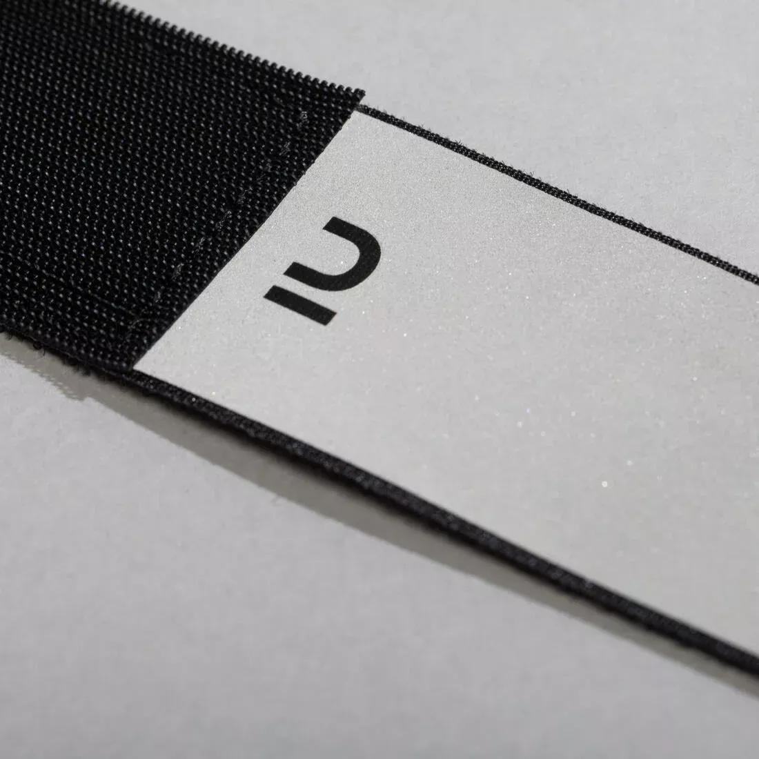 Cycling PPE Night Visibility Rip-Tab Trouser Clip, Black, No Color, large image number 3