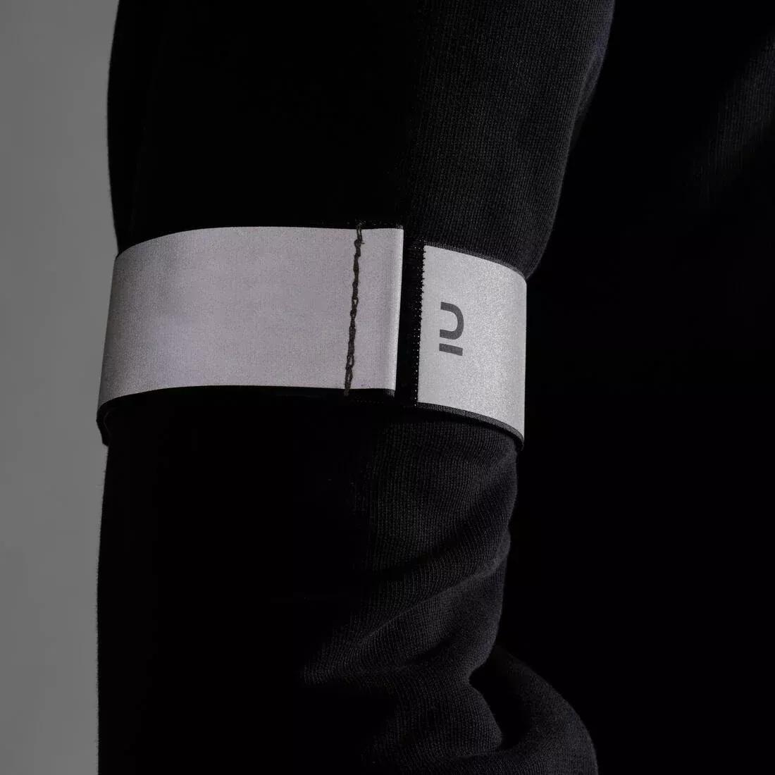 Cycling PPE Night Visibility Rip-Tab Trouser Clip, Black, No Color, large image number 4