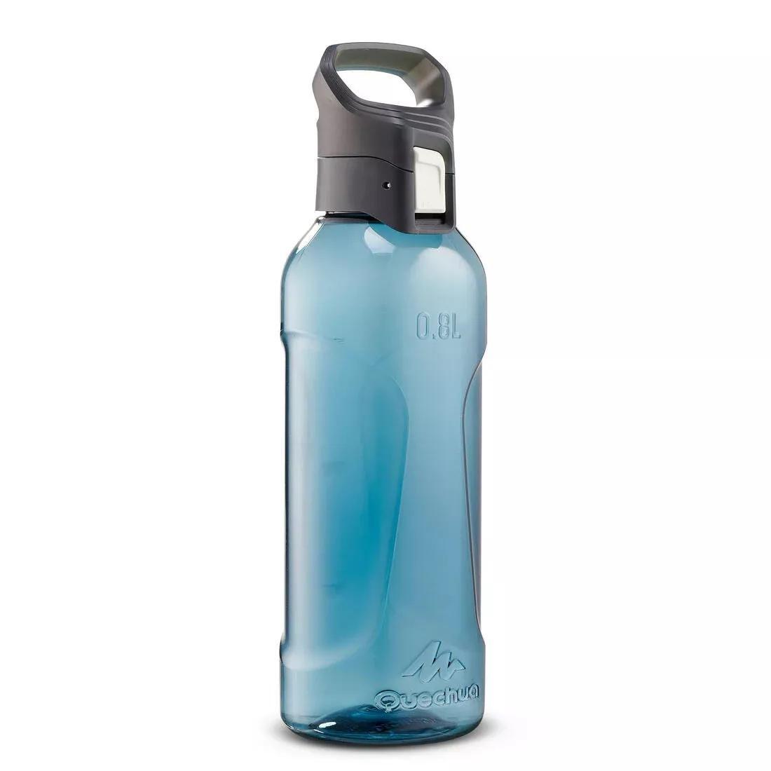 Quick-Open (Tritan) Plastic Hiking Flask Mh500 - 0.8 Litre, Blue, No Color, large image number 1