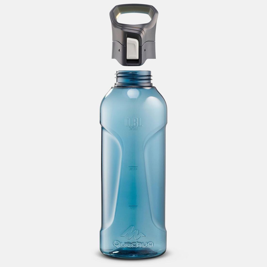 Quick-Open (Tritan) Plastic Hiking Flask Mh500 - 0.8 Litre, Blue, No Color, large image number 2