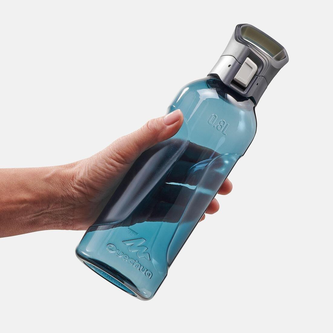 Quick-Open (Tritan) Plastic Hiking Flask Mh500 - 0.8 Litre, Blue, No Color, large image number 4