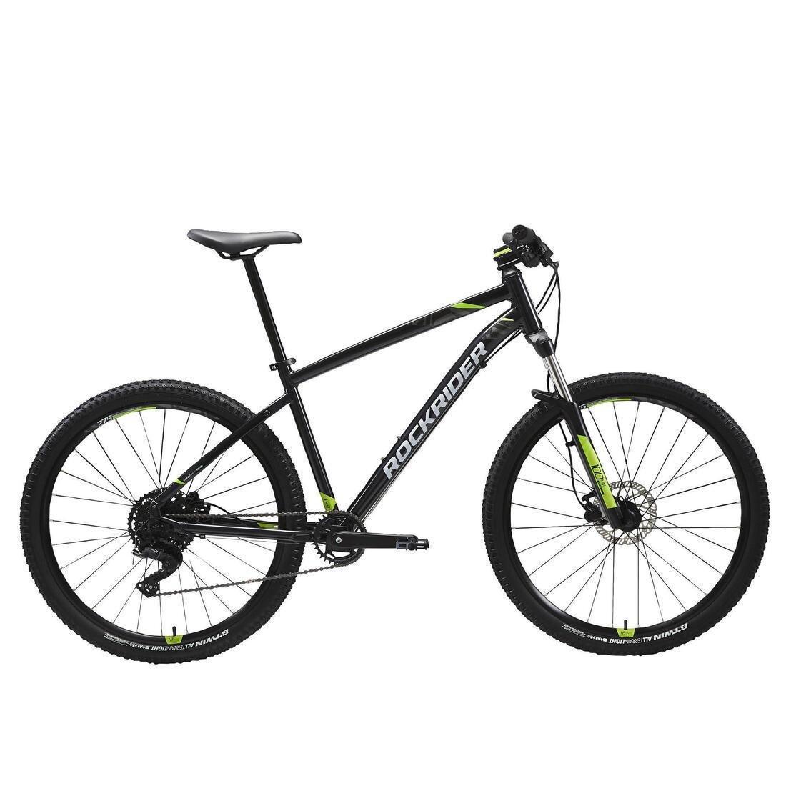 FLUO NEON YELLOW 27.5 inch mountain bike rockrider ST 530, , large image number 1