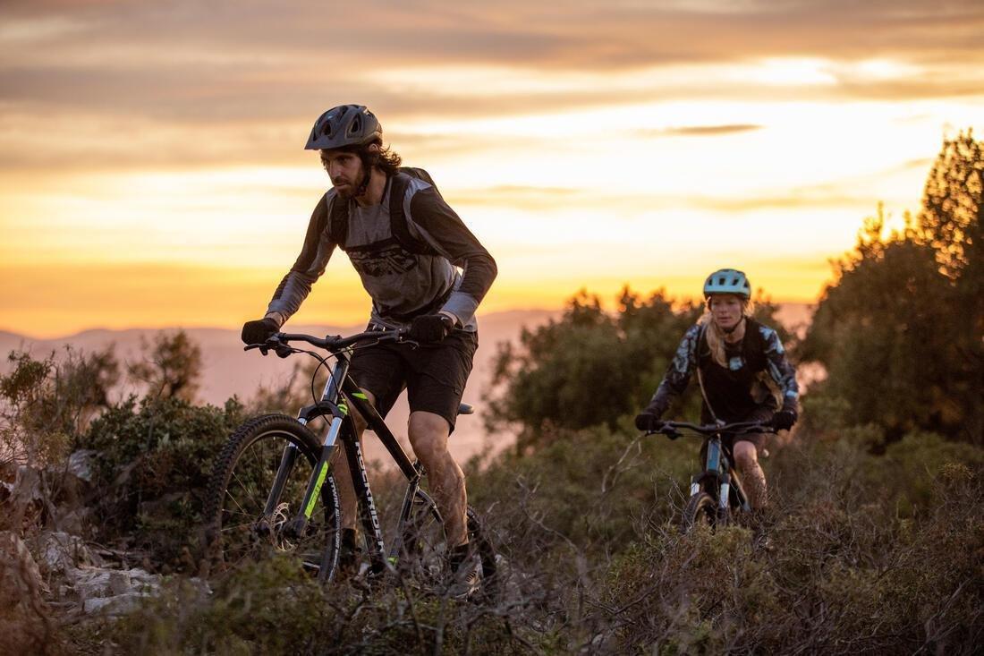 FLUO NEON YELLOW 27.5 inch mountain bike rockrider ST 530, , large image number 7