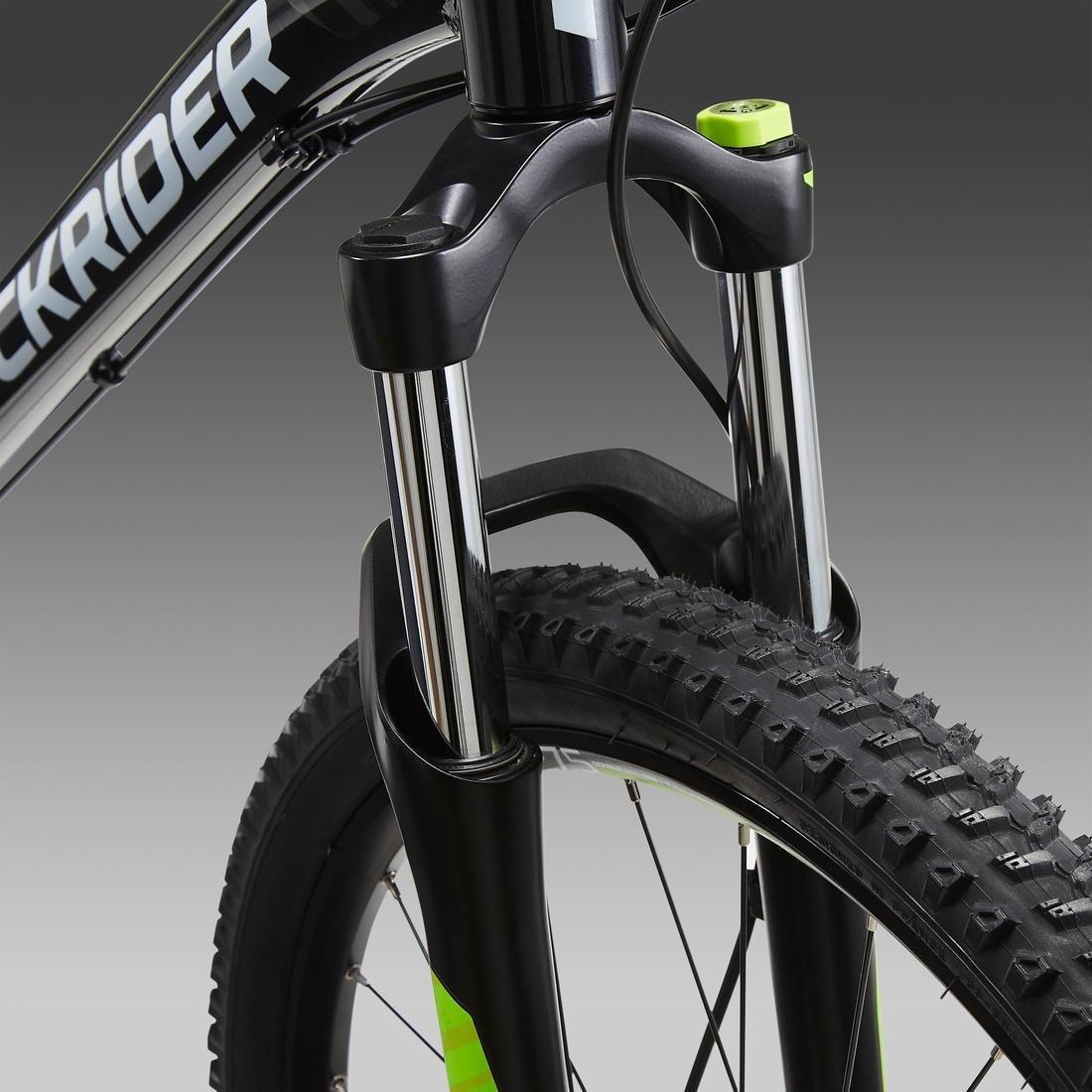 FLUO NEON YELLOW 27.5 inch mountain bike rockrider ST 530, , large image number 13