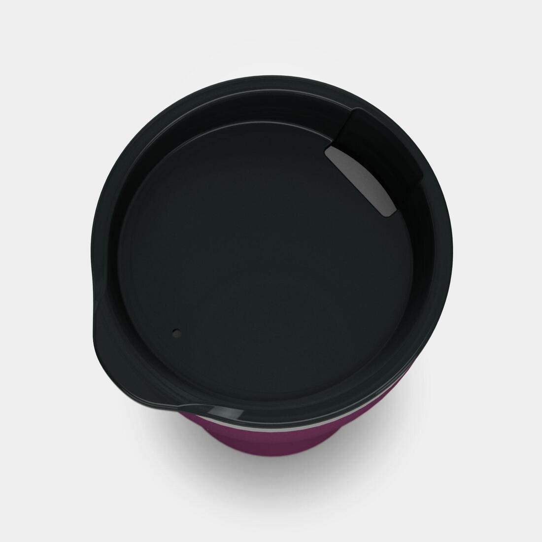 Isothermal Hiker's Camping Cup/Glass (steel double wall) MH500 0.5, Damson, No Color, large image number 5