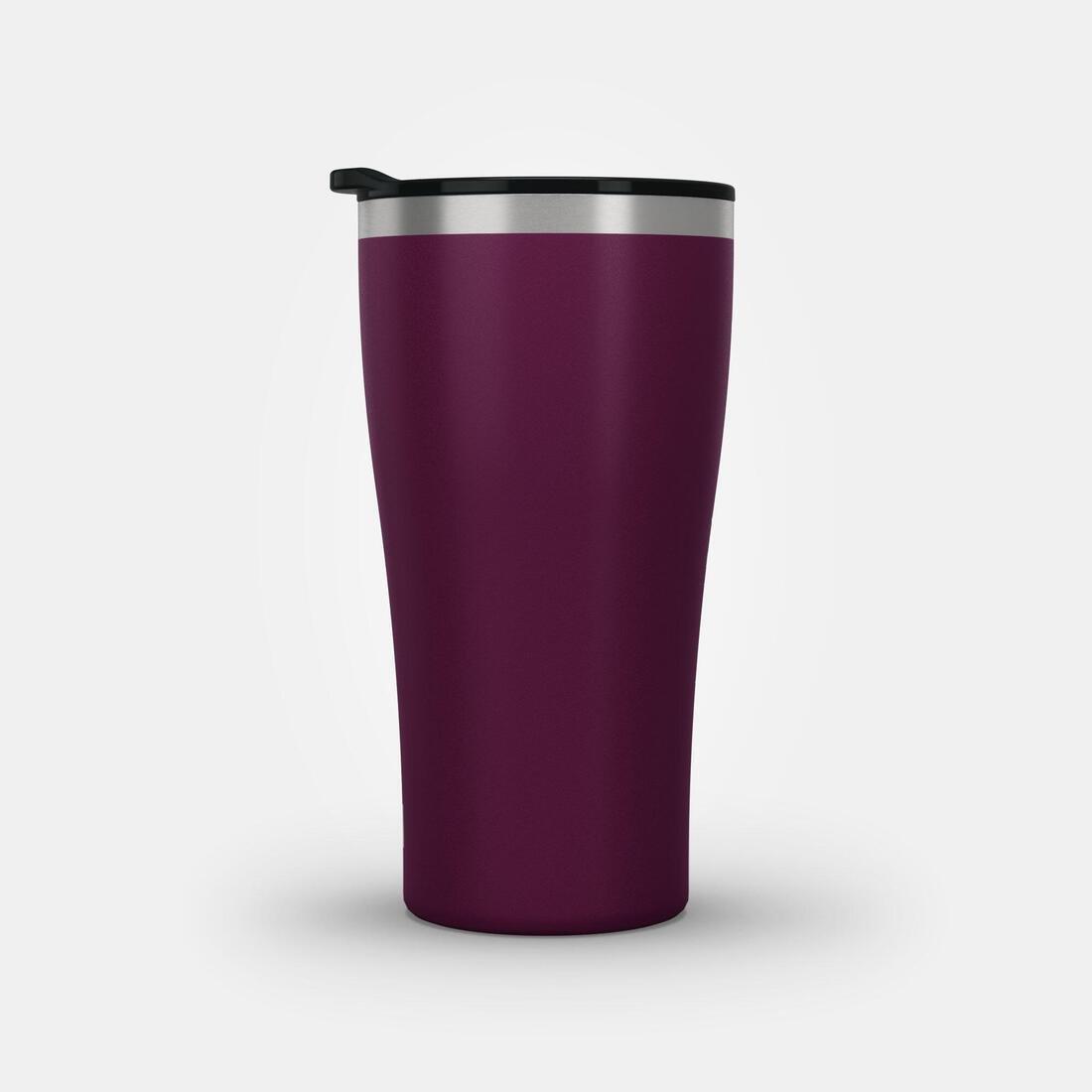 Isothermal Hiker's Camping Cup/Glass (steel double wall) MH500 0.5, Damson, No Color, large image number 10