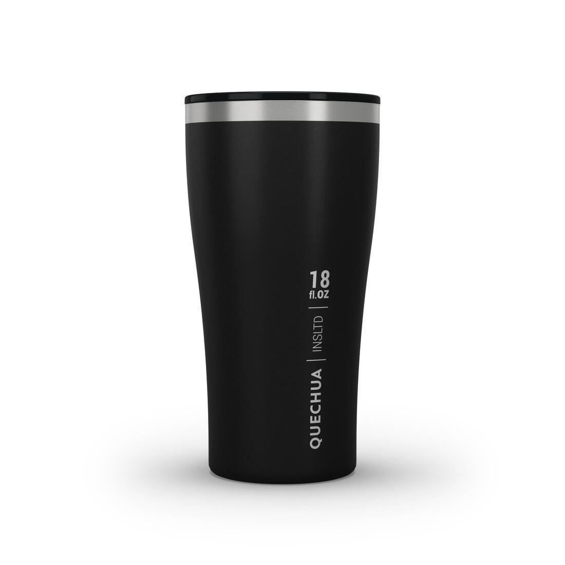 Isothermal Hiker's Camping Cup/Glass (steel double wall) MH500 0.5, Damson, No Color, large image number 12