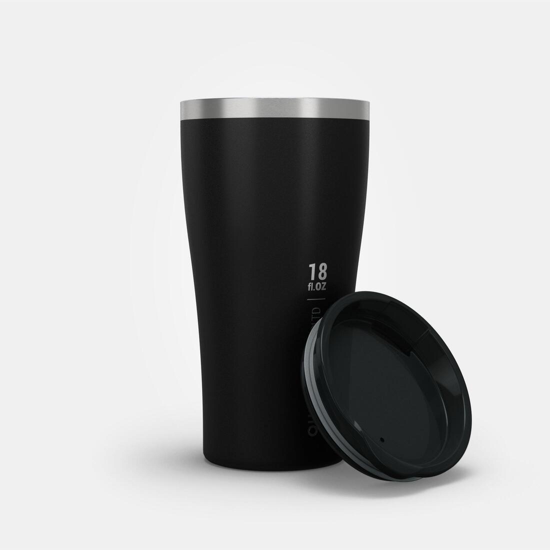 Isothermal Hiker's Camping Cup/Glass (steel double wall) MH500 0.5, Damson, No Color, large image number 13