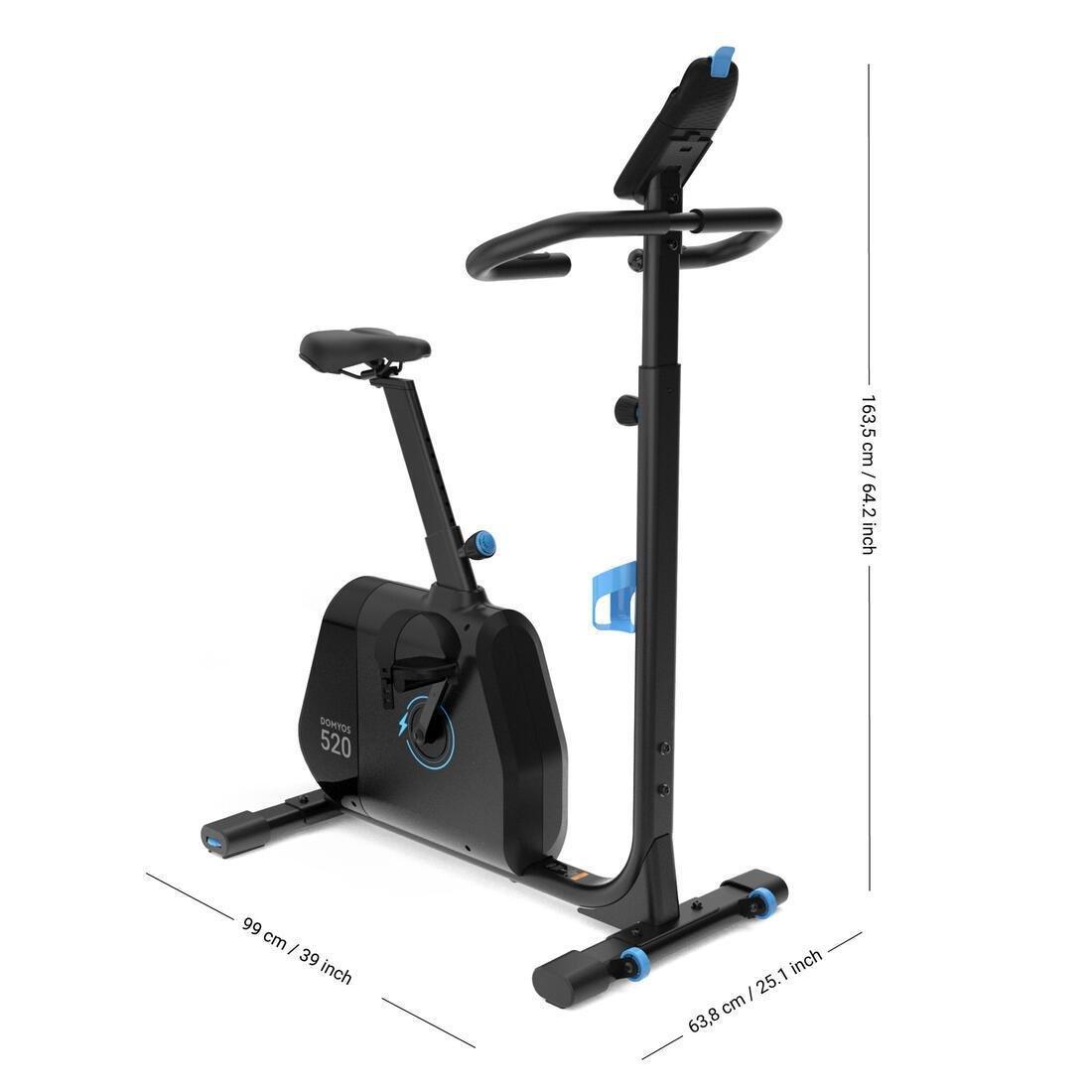 Self-Powered Exercise Bike 520 Connected To Coaching Apps, No Color, large image number 2