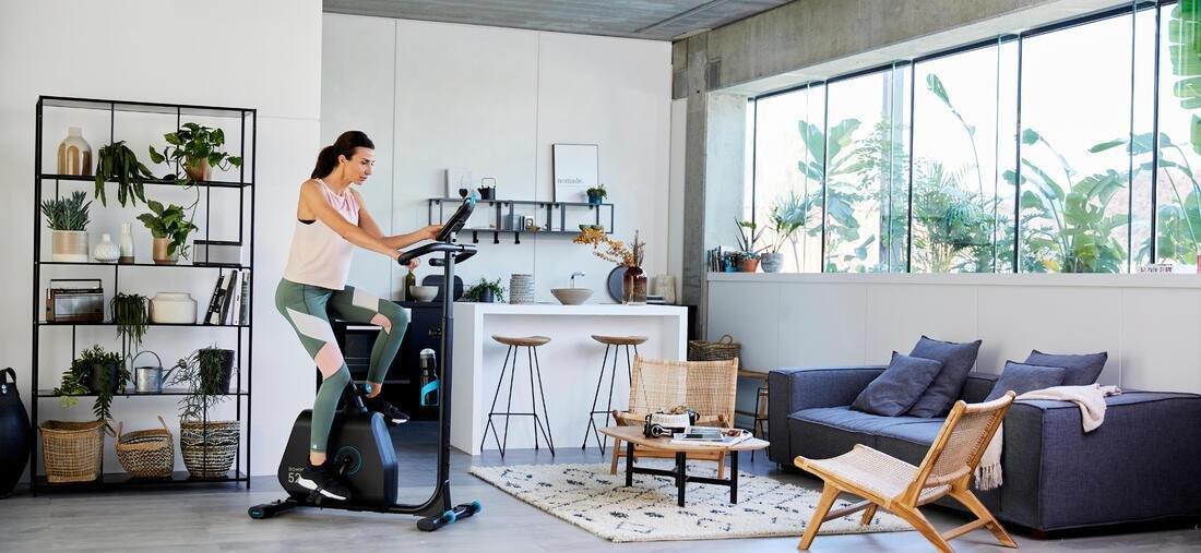 Self-Powered Exercise Bike 520 Connected To Coaching Apps, No Color, large image number 6