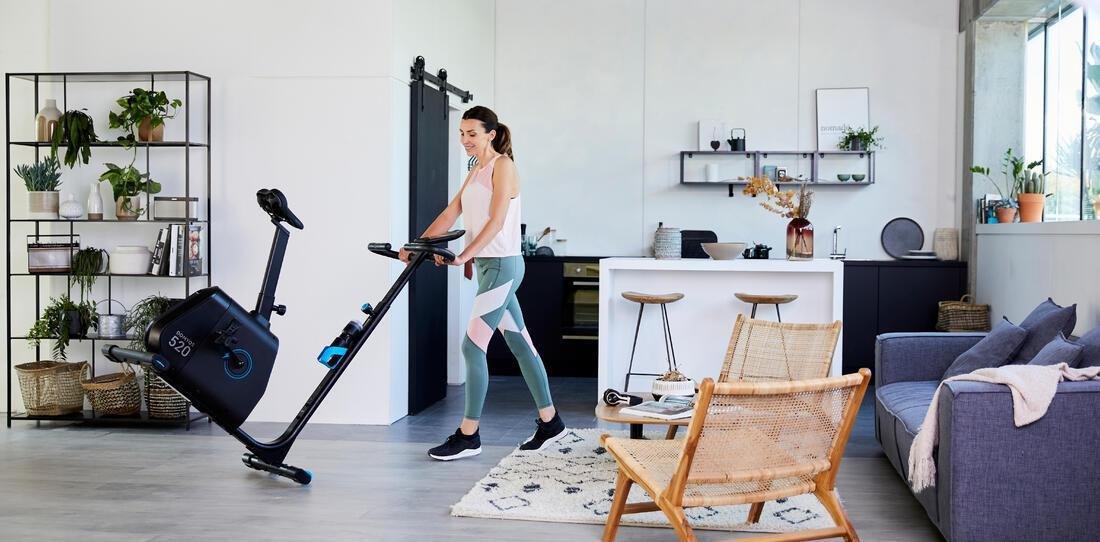 Self-Powered Exercise Bike 520 Connected To Coaching Apps, No Color, large image number 9