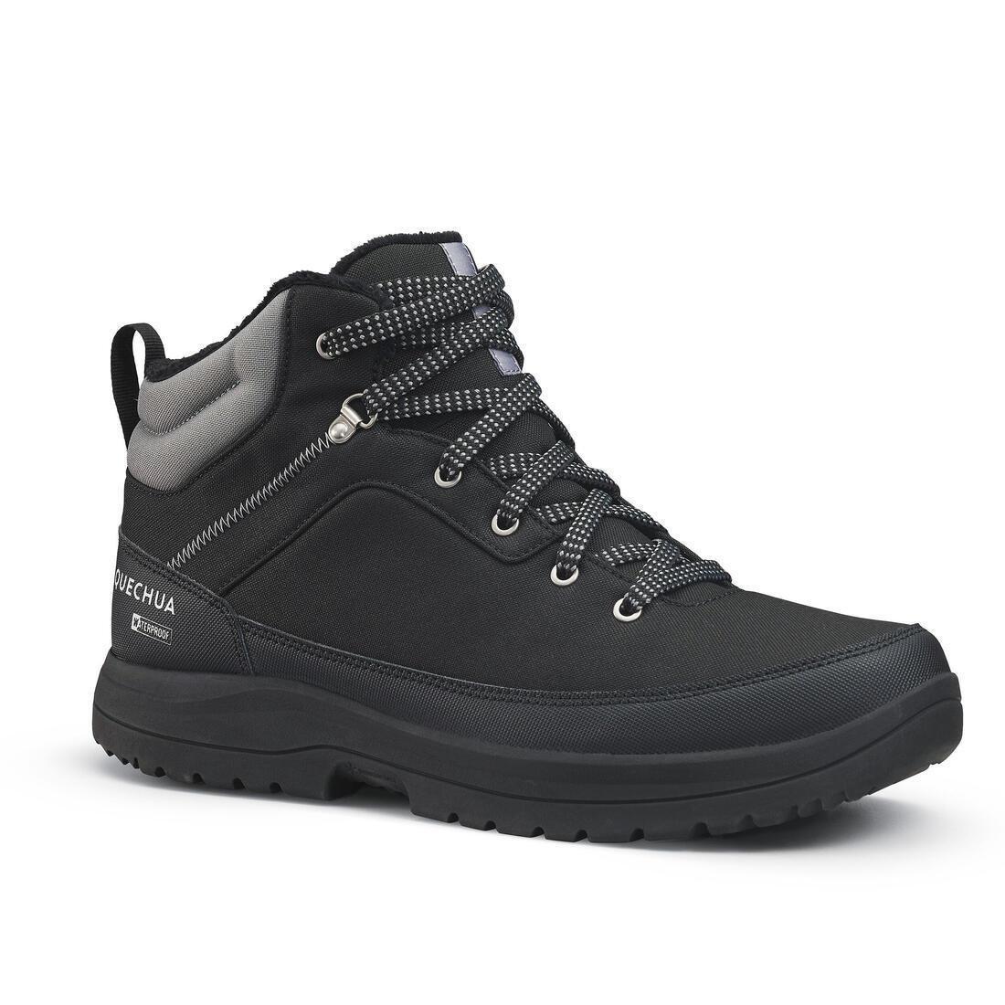 Men Warm And Waterproof Hiking Boots, Navy, No Color, medium