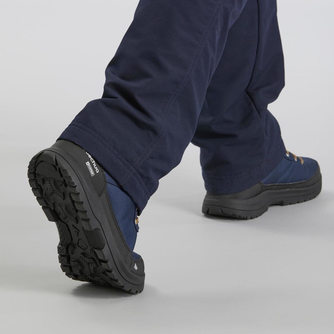 Men Warm And Waterproof Hiking Boots, Navy, , large image number 5