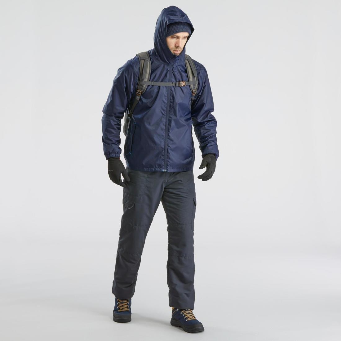 Men Warm And Waterproof Hiking Boots, Navy, , large image number 7