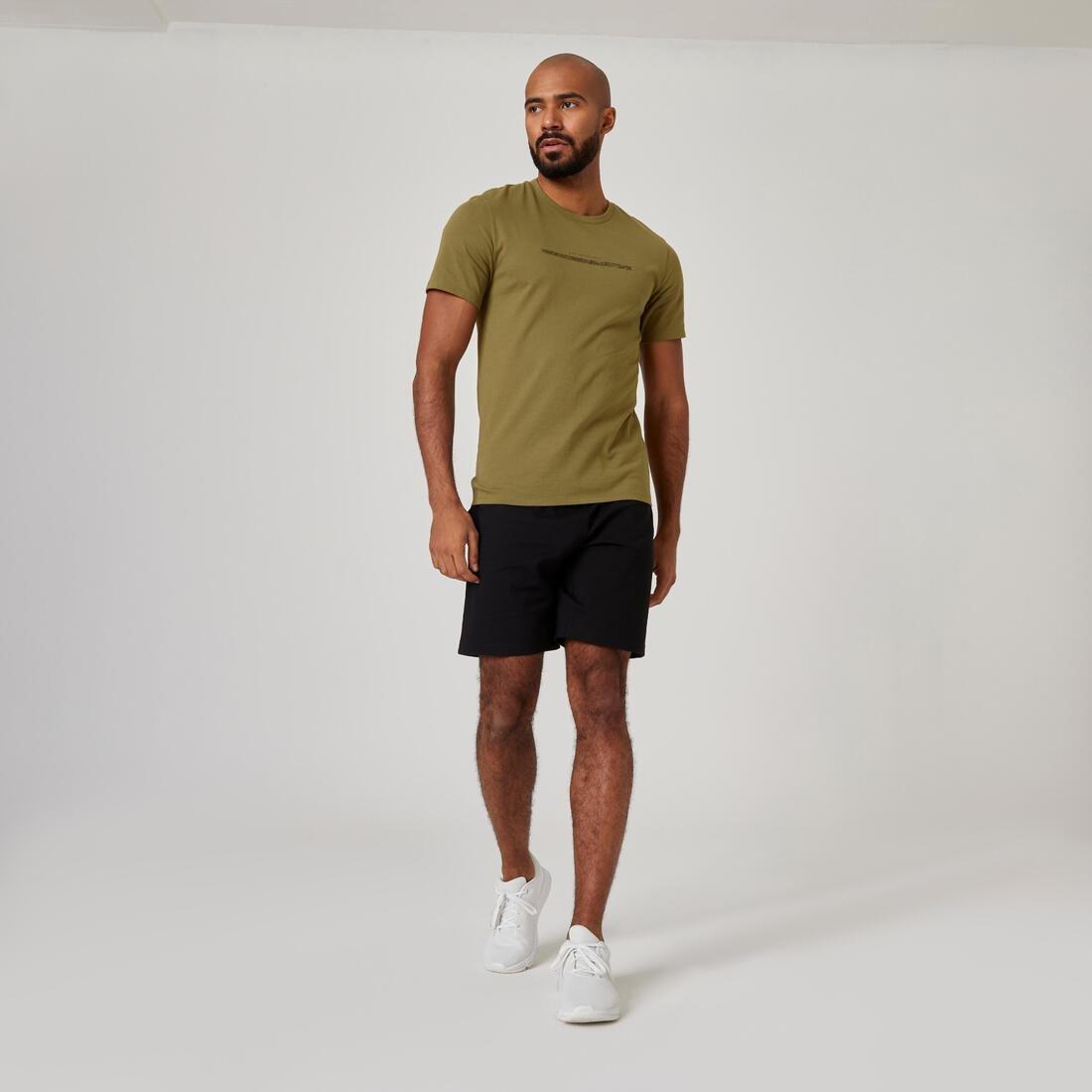 Slim-Fit Stretch Cotton Fitness T-Shirt, Whale Grey, , large image number 9