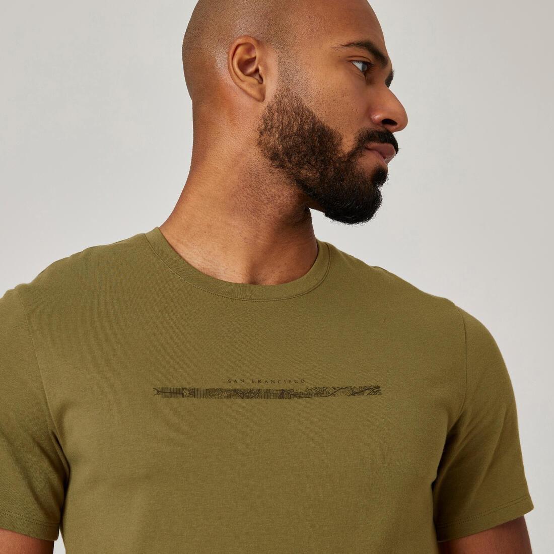 Slim-Fit Stretch Cotton Fitness T-Shirt, Whale Grey, , large image number 11