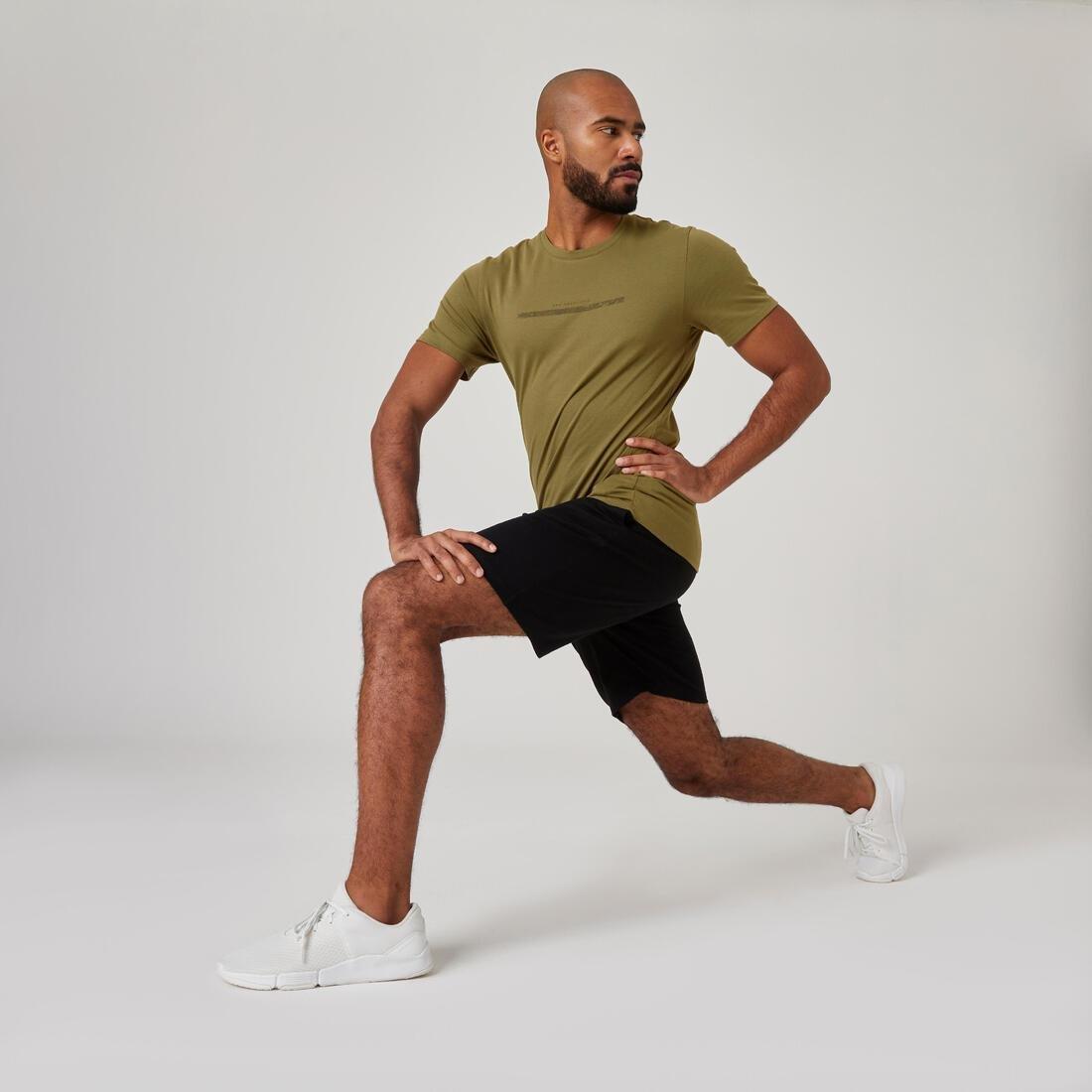 Slim-Fit Stretch Cotton Fitness T-Shirt, Whale Grey, , large image number 13