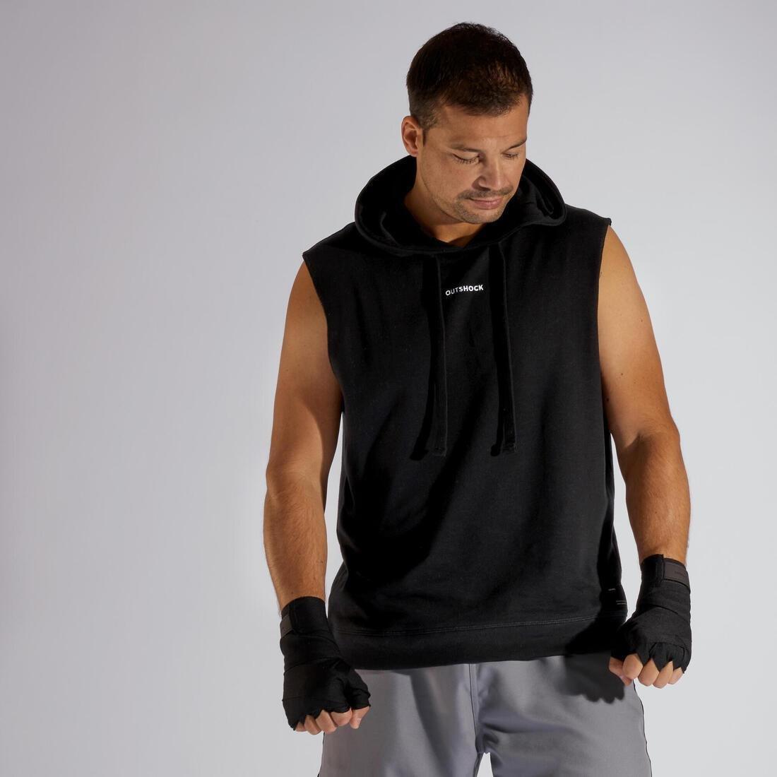 Boxing Hooded Tank Top, Black, , large image number 0