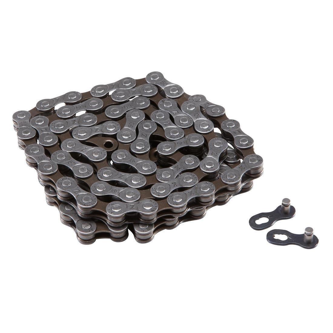 DECATHLON - 3-8 Speed Bike Chain, Metal