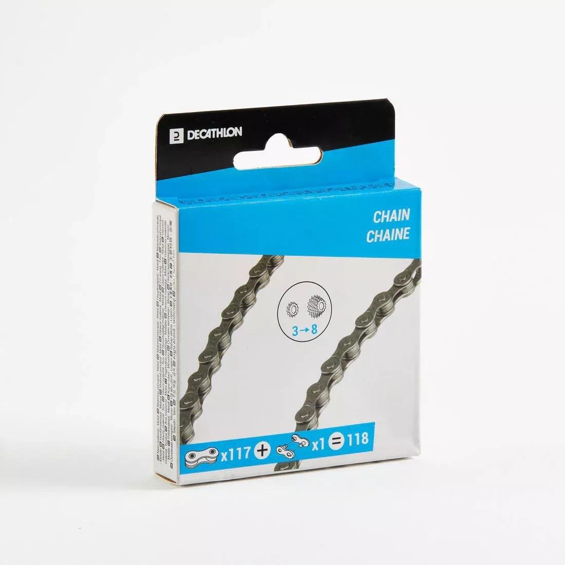 3-8 Speed Bike Chain, Metal, No Color, large image number 4