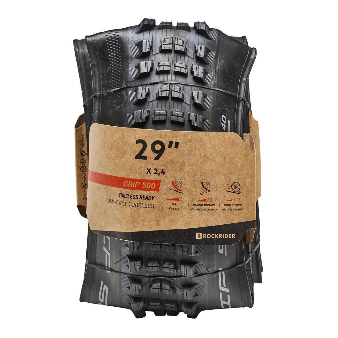 29 x 2.4 Mountain Bike Tyre Grip - 500, No Color, large image number 7