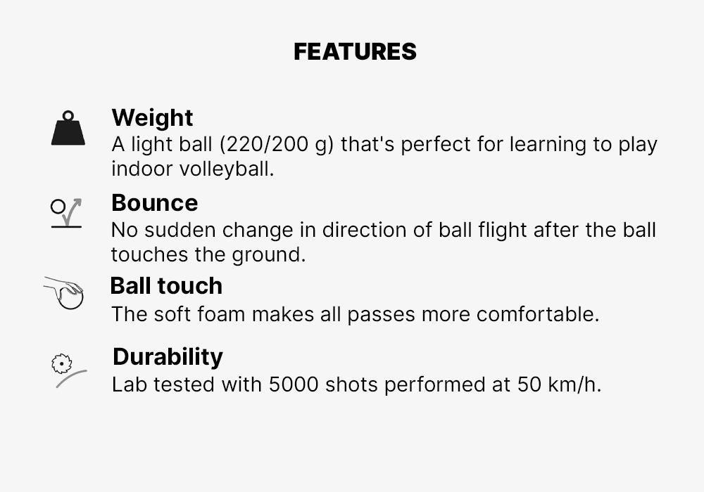260-280 G Volleyball For Over-15S V100, Multicolour, No Color, large image number 10