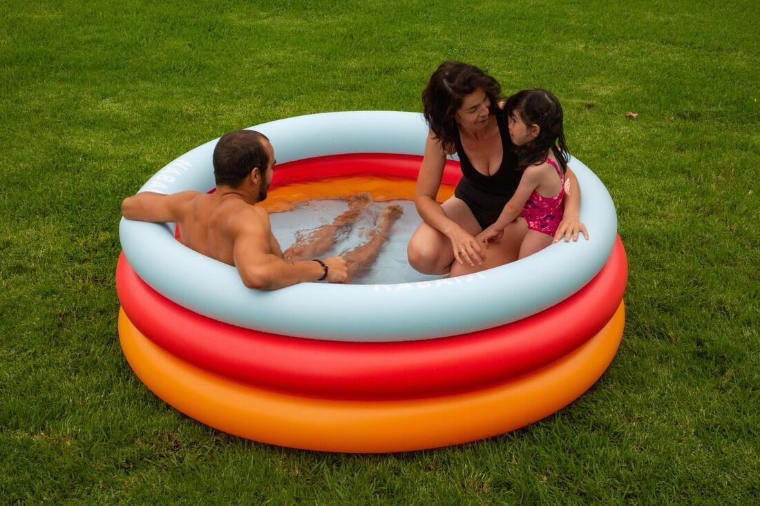Inflatable Round Pool With Rapid Valve Diameter 170 Cm/Height 53 Cm, Blue, No Color, large image number 3