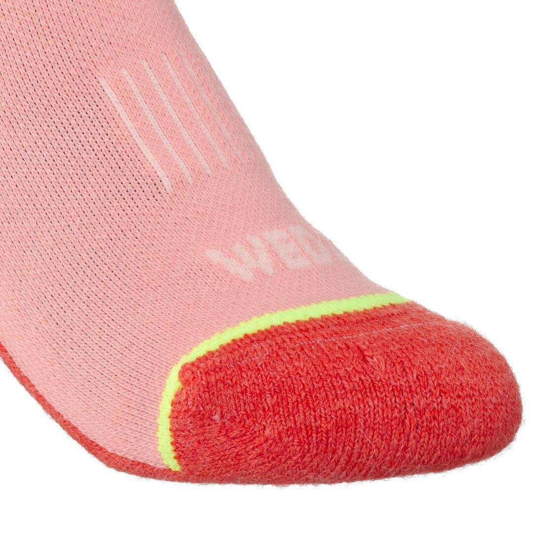 WEDZE--SKI SOCKS 100 JR CAMO P INK, , large image number 4