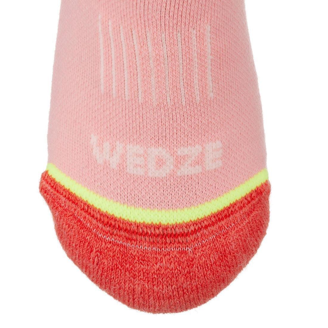 WEDZE--SKI SOCKS 100 JR CAMO P INK, , large image number 6