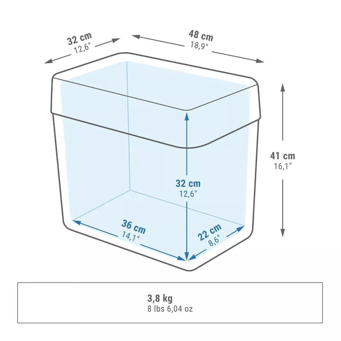 LUNAR GREY Camping Rigid Cooler  32 L  Cool Preserved for 14 Hours, 5401_000, large image number 3
