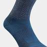 QUECHUA - Warm  Hiking Socks - Sh500 Ultra-Warm Mid - 2 Pairs, Blue