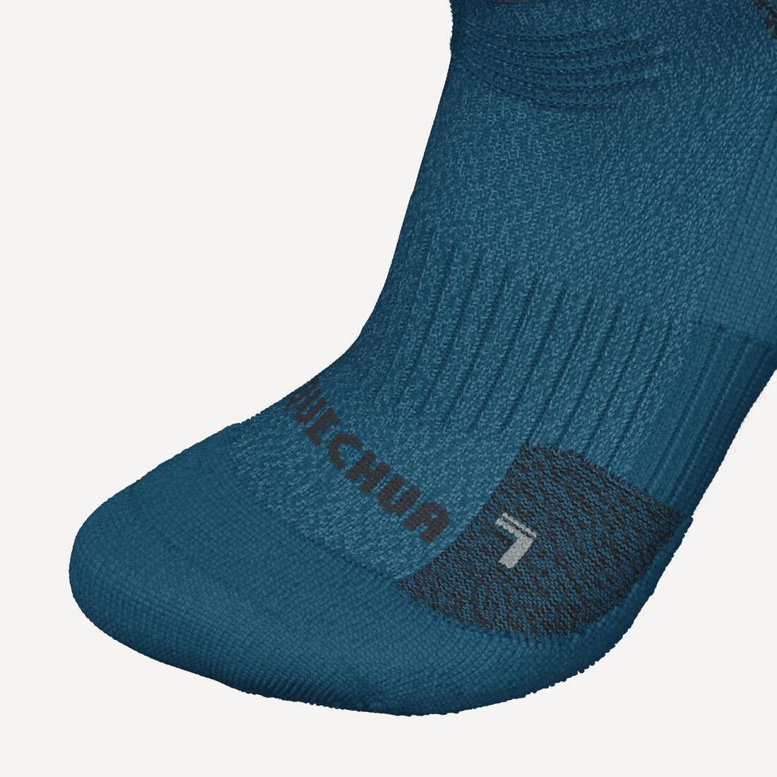 QUECHUA - Warm  Hiking Socks - Sh500 Ultra-Warm Mid - 2 Pairs, Blue