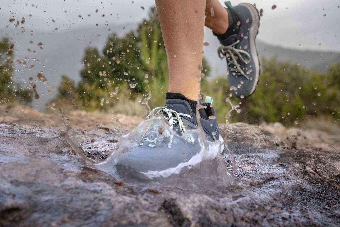 Women Mh500 Waterproof Mountain Hiking Shoes, Blue, , large image number 8