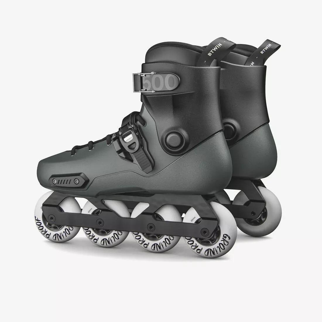 Adults Inline skating FREESKATE Hardboot - MF S 500, Black, No Color, large image number 3