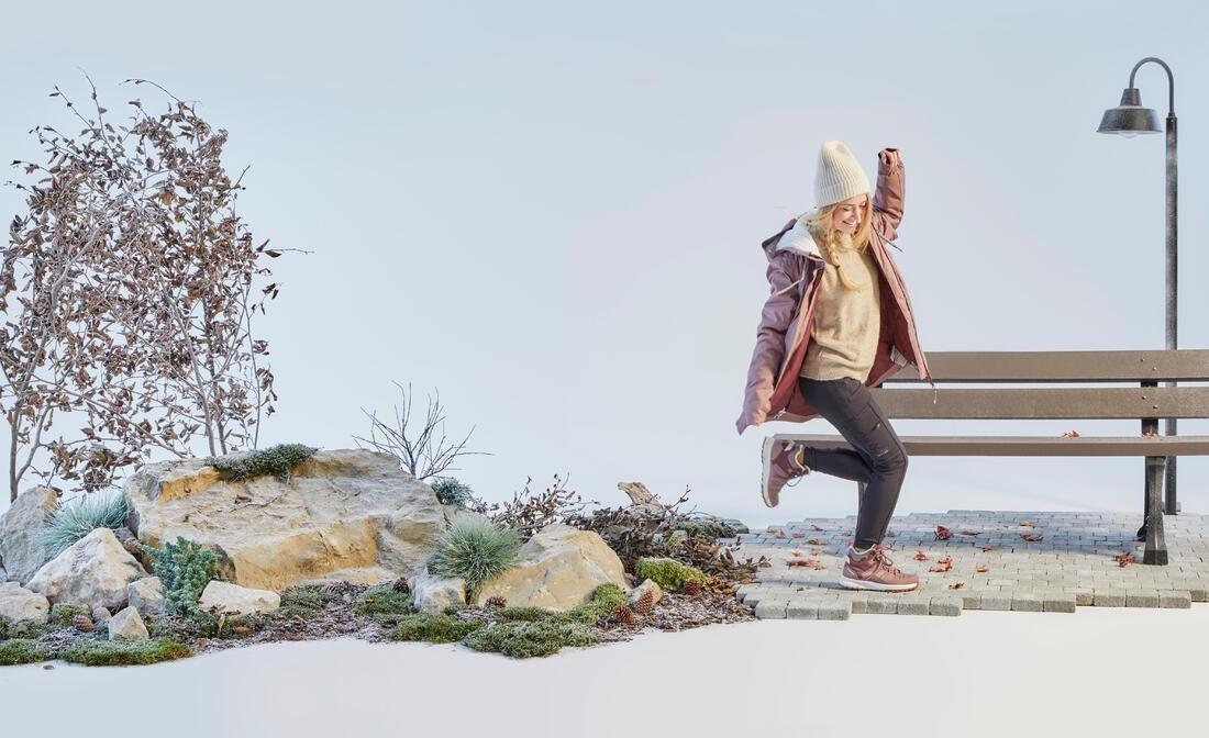 Women Warm Waterproof Hiking Boots - NH500 Mid, Brown, No Color, medium