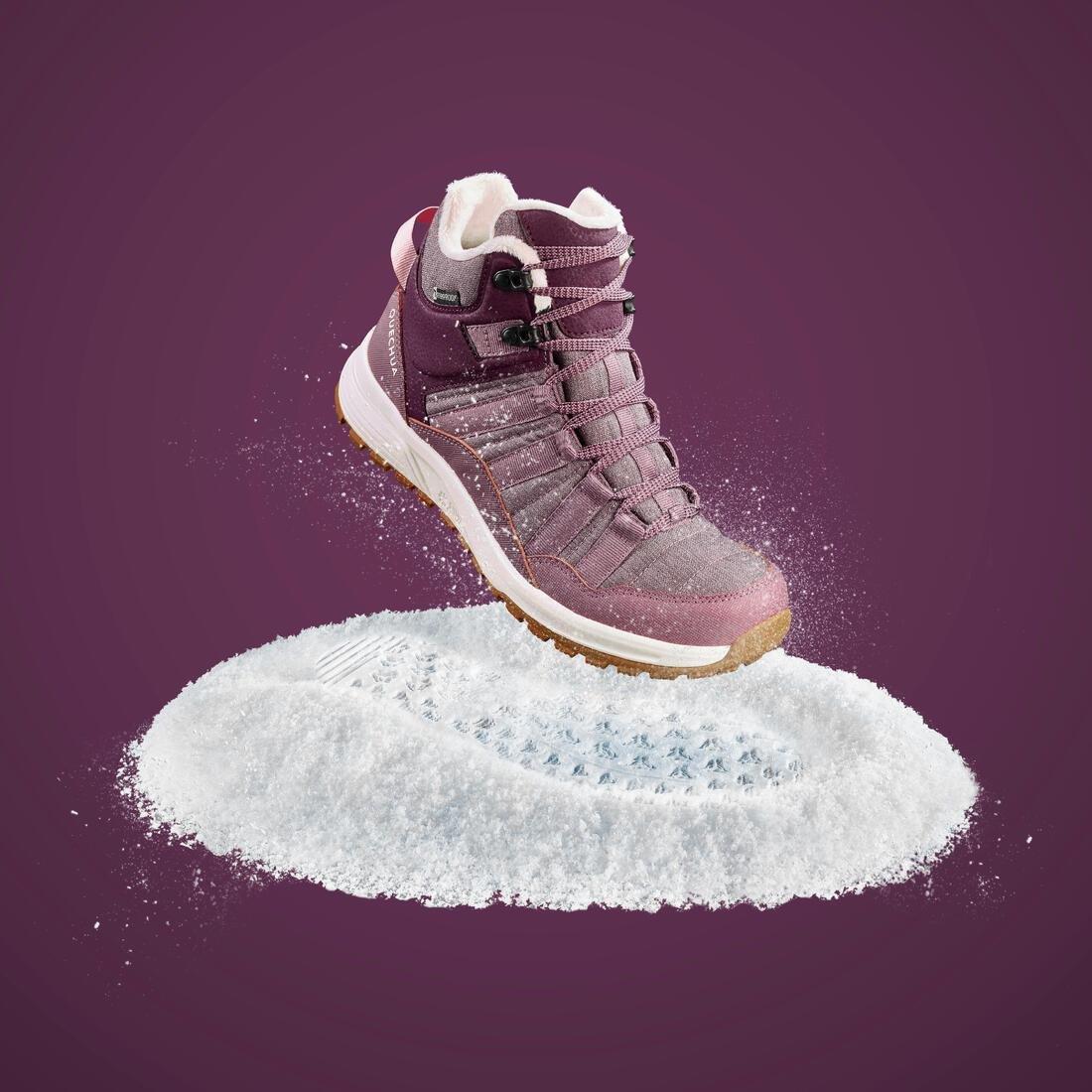 Women Sports Shoes, SH500 Mid Bordeaux, , large image number 12