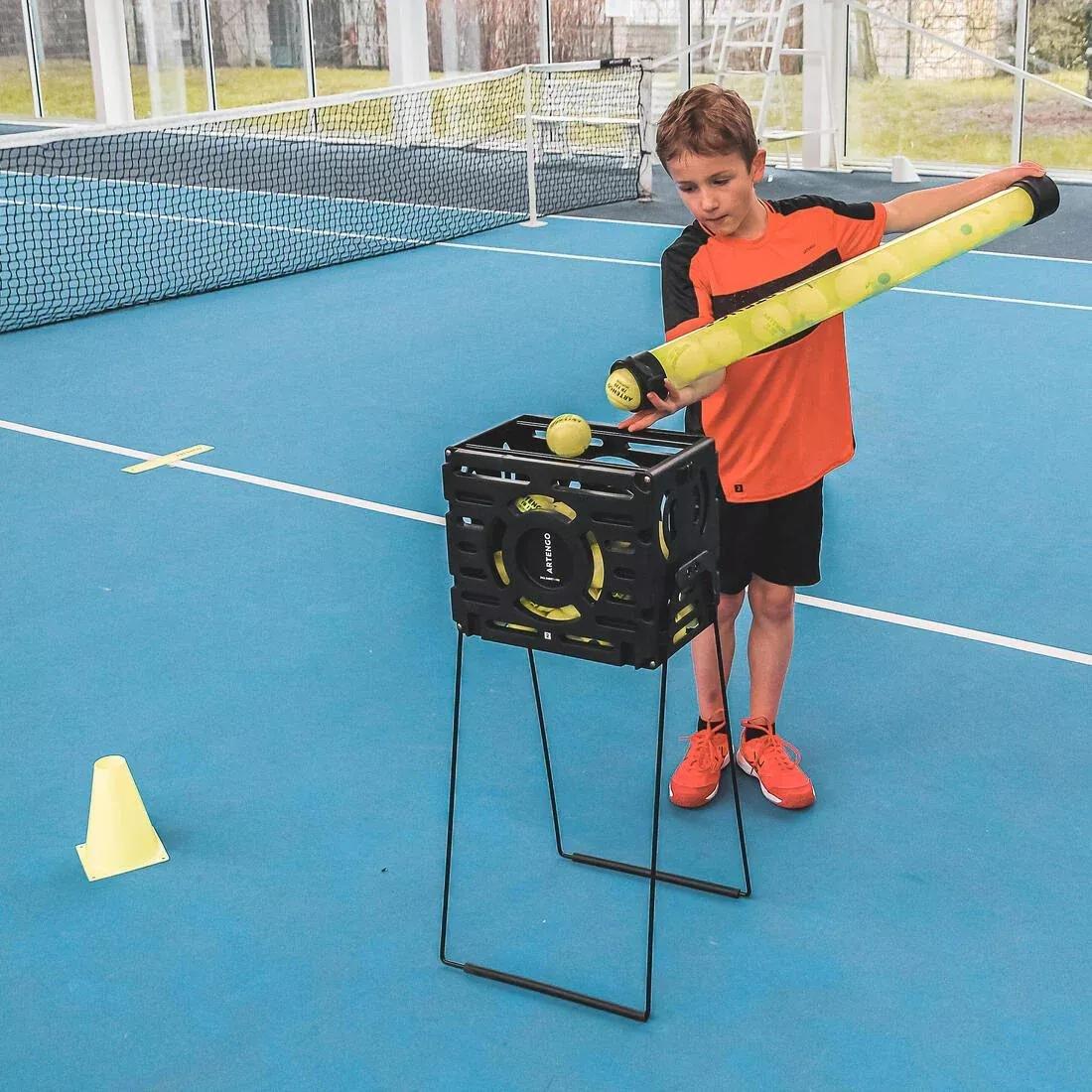 Tennis Ball Basket, Black, No Color, large image number 7