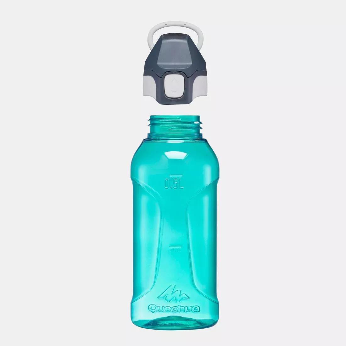 Kids Unisex Stain. Steel Water Flask 500 With Instant Stopper For Hiking - 0.5 L Ecozen, Blue, No Color, large image number 1