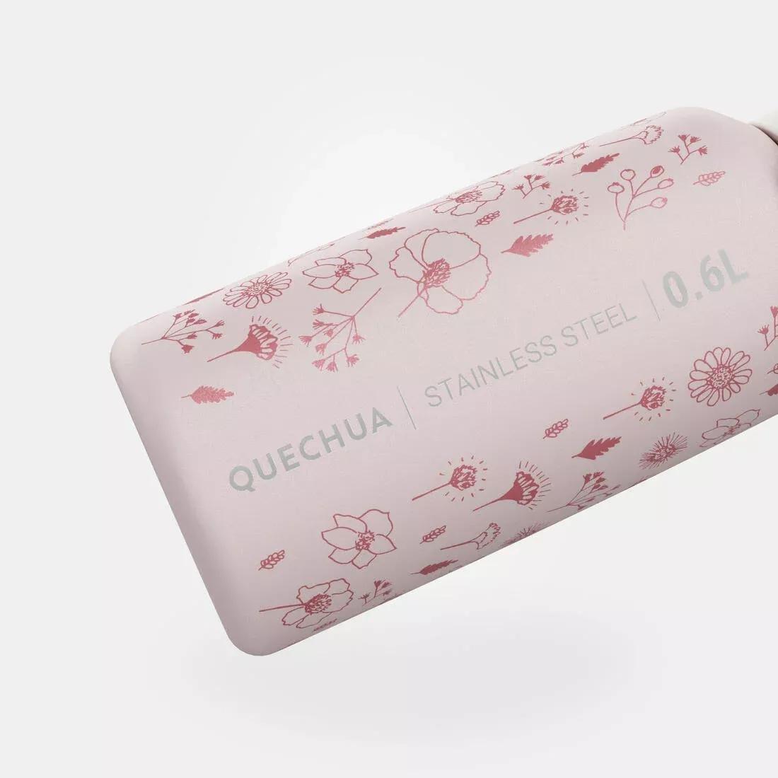 Kids Unisex Stainless Steel Water Flask 500 With Instant Stopper For Hiking 0.6 L, Navy, No Color, large image number 12