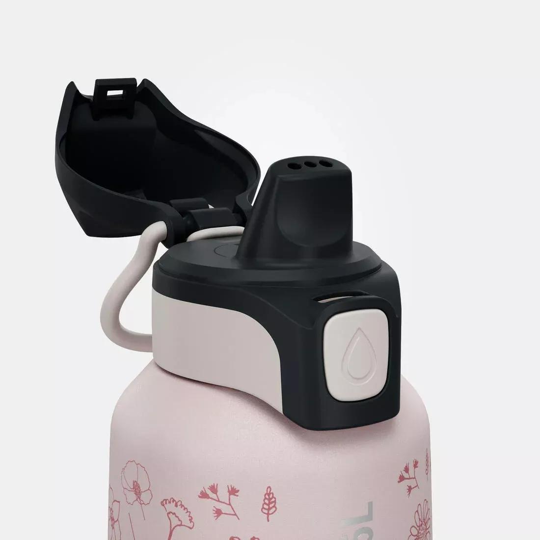 Kids Unisex Stainless Steel Water Flask 500 With Instant Stopper For Hiking 0.6 L, Navy, No Color, large image number 14