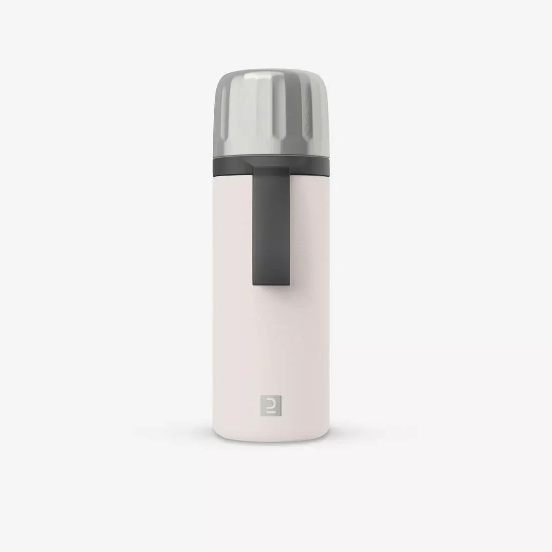 0.4 L insulated stainless steel bottle with tea filter, for hiking and camping, Beige, No Color, medium