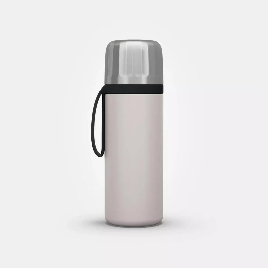 0.4 L insulated stainless steel bottle with tea filter, for hiking and camping, Beige, No Color, medium