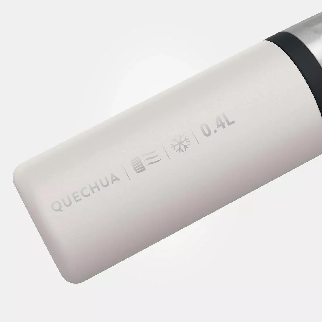 0.4 L insulated stainless steel bottle with tea filter, for hiking and camping, Beige, No Color, large image number 4