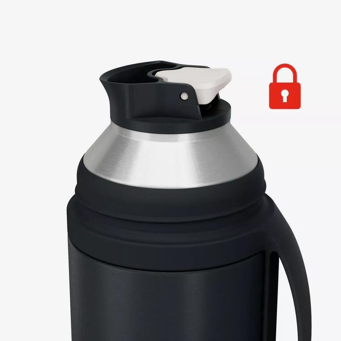 0.7 L insulated stainless steel bottle with tea filter, for hiking and camping, Grey, No Color, large image number 6